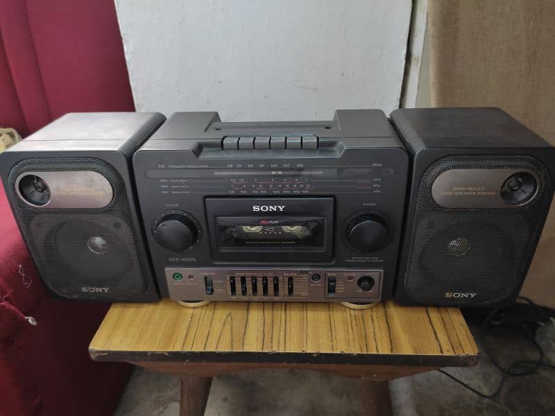 Original SONY Radio Deck & Cassettes Player Like New- Throw Away Price 1