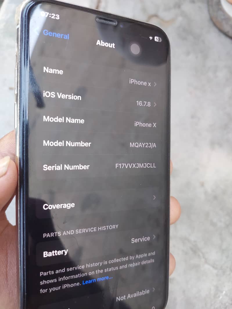 Apple  IPhone X 64GB Non PTA 9.5by10 100% Water Pack Only Phone 2