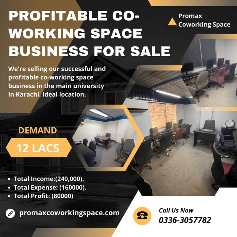 Profitable  Business for Sale (Co-working Space) 1