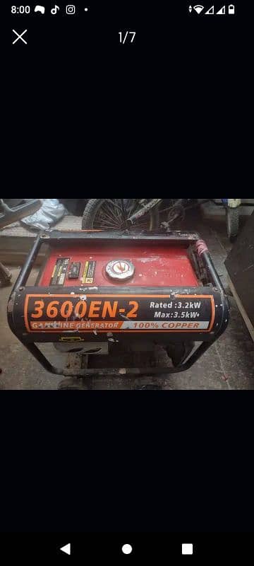 used generator 0