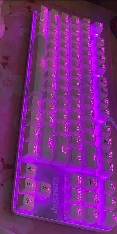 GameStop GS200 FPS Sniper RGB Mechanical Keyboard - White Color 0