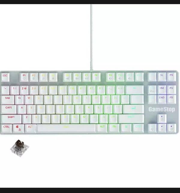 GameStop GS200 FPS Sniper RGB Mechanical Keyboard - White Color 6