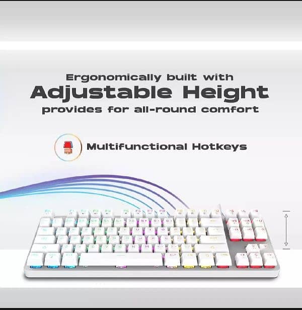 GameStop GS200 FPS Sniper RGB Mechanical Keyboard - White Color 7