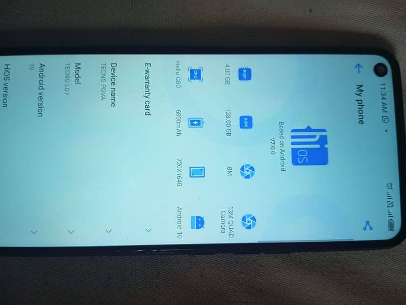 Tecno pova 4Ram 128 Rom 3