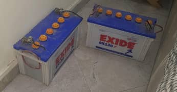 EXIDE 2 12V BATTERIES