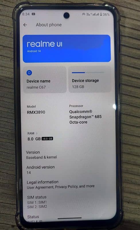 realme C67 8+8Ram 128Rom 5munth Ki warnti ha all ok ha 03217627227 Wht 0