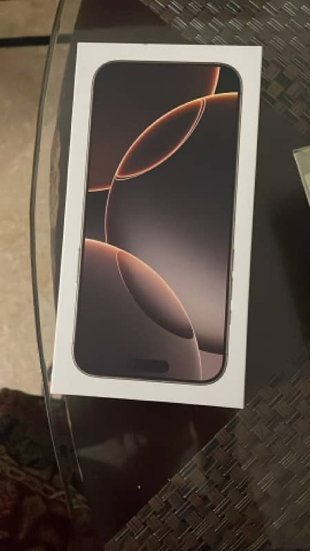 iphone 16 pro max, desert titanium, 256gb, TRA (dubai) model 1