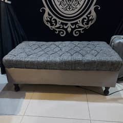 Imported Fabric Jute Tufted 2 Seater Couch Sofa