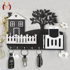 Tree wooden key holder with home delivery