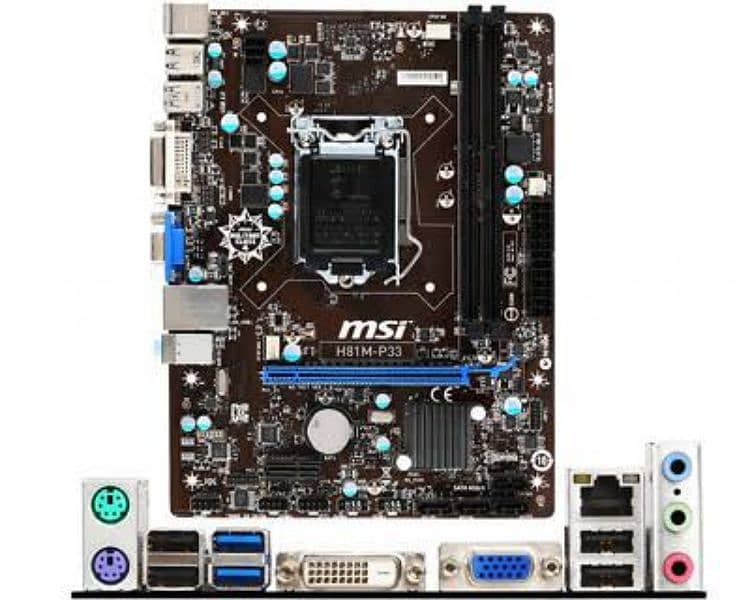 Msi motherboard ram processor 1