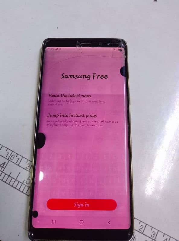 Samsung note 8 6 64 only mobile touch bark LCD dta 8