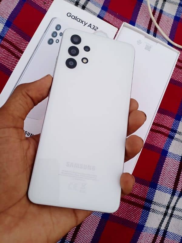 Samsung a32 6 ram 128 GB complete box for sale 03360622825 2