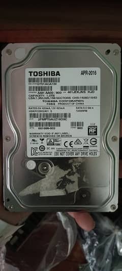 Toshiba Hard Disk 1-Tb . . . 1000GB