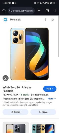 infinix Zero 20 8/256 full box