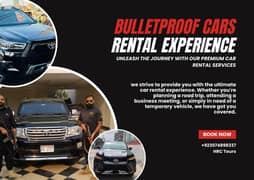 Bullet Proof In Lahore Vehicles Available For Rent all over Pakistan