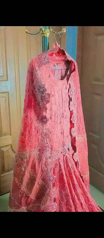 wedding lehenga, bridal wear or bridmaid, formal wedding wear, pink 2