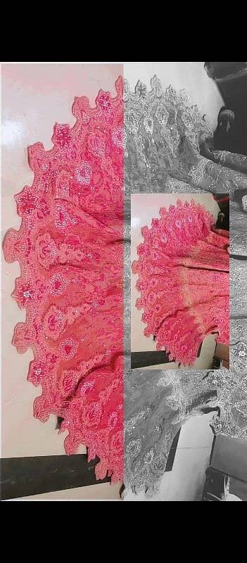 wedding lehenga, bridal wear or bridmaid, formal wedding wear, pink 5