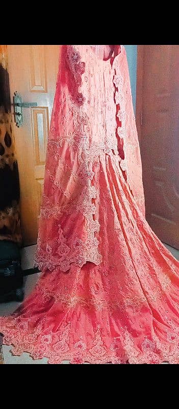 wedding lehenga, bridal wear or bridmaid, formal wedding wear, pink 6