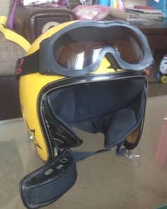 helmet with glasses