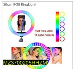 Rgb protable Ringlight with stand 26 Cm 0