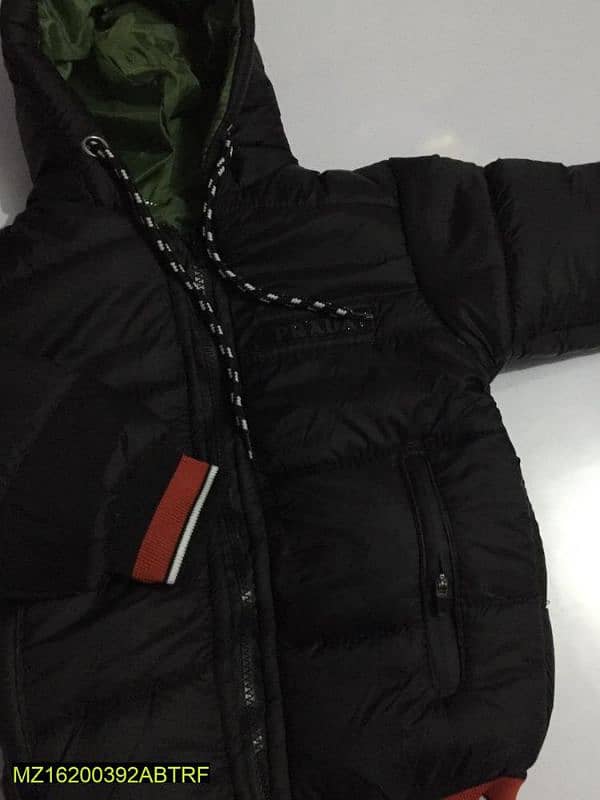 1 Pc boy's stitched polyester puffer jacket 1