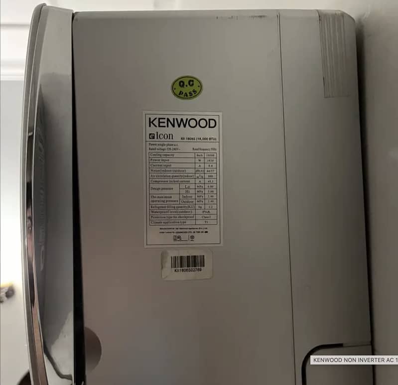 KENWOOD NON INVERTER AC 1.5 ton 3