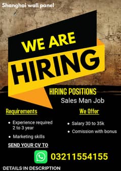 Salesman/Sales Representative Available in (Raja bazar Rawalpindi)