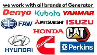 We work with all brands of generators