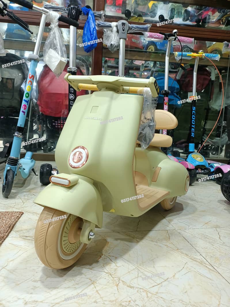 Kids Scooty | kids bike | Vespa | Girl Scooty | Electric Car | battery 1