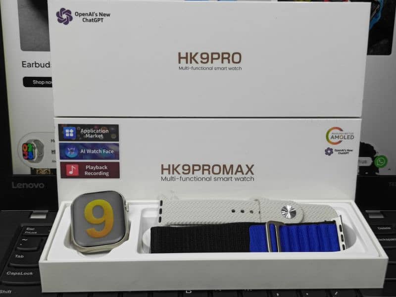 Hk9 Pro Max & Hk9 Pro AMOLED Display 100% Guaranteed Smart watch 1