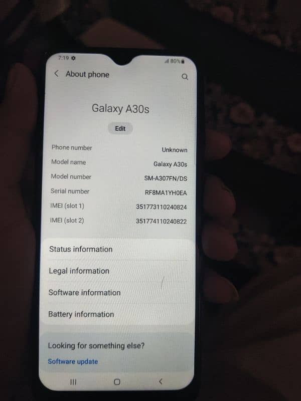 Samsung Galaxy a30s 4gb 128gh pta approved 3