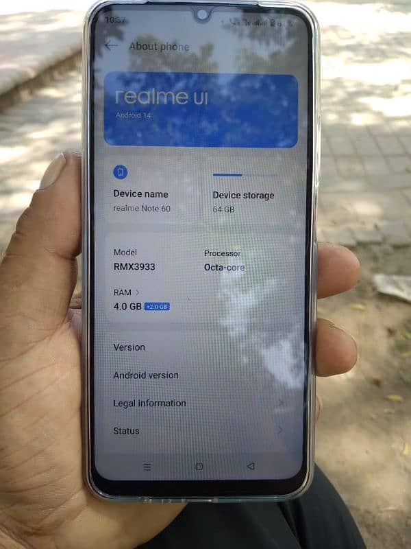 Realme Note 60 4*2 /64 ha exchange bi ho ja ga 7