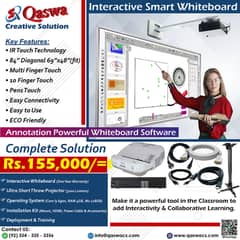 Interactive Whiteboard, Smart Touch Display IFP, SmartBoard, Projector 0