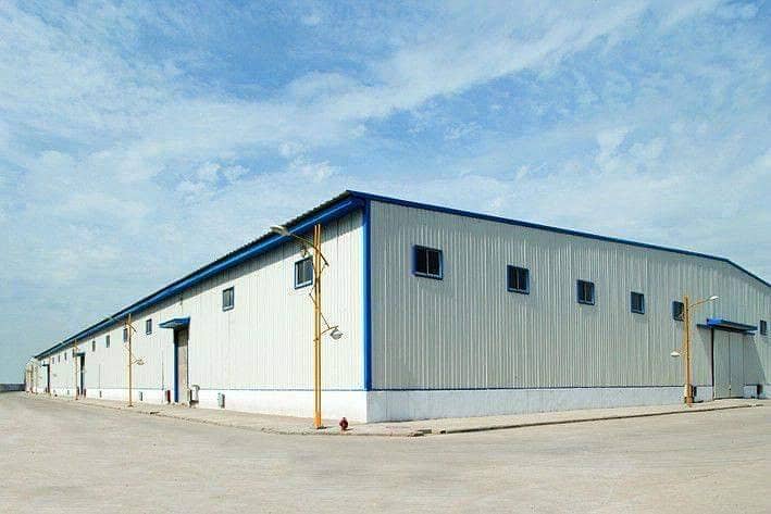 Industrial factory shed Dairy farm warehouse sheds steel 6