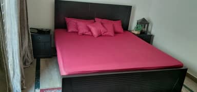 King Size Bed with two side tables