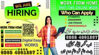 Online Job / Typing job / Assignment Job / Data Entry Job /Online Work