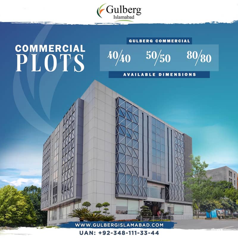 commercial plots for sale in Gulberg Greens 2