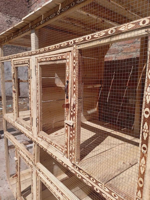 love Birds cage / Hens Cage / Pinjra /  Wooden Cages /master Cage 2