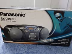 panasonic RX-D19 black noir portable stereo cd system