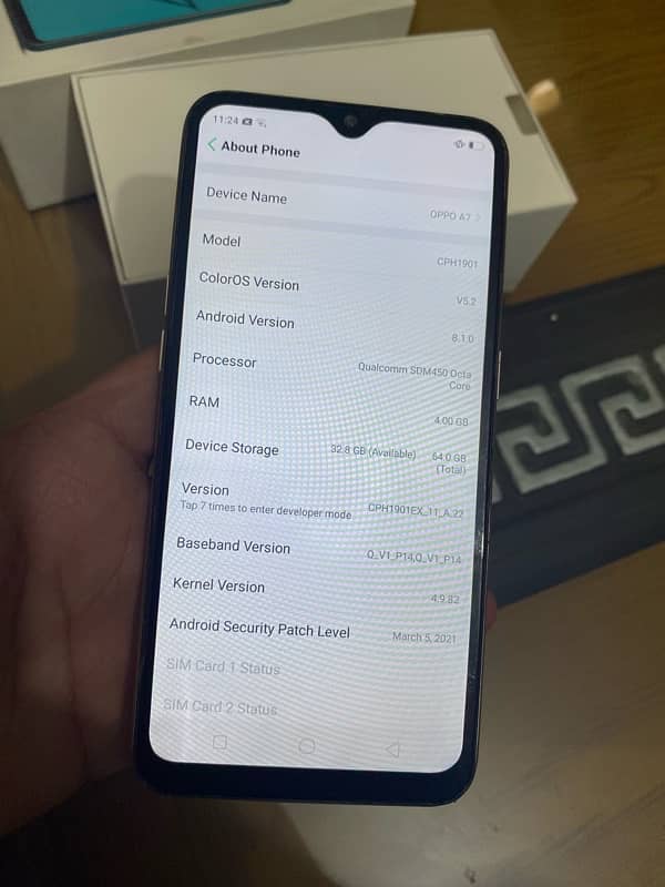 oppo A7  4/64  Condition 10/10 Good Phone for Non PTA IPhone Users 2