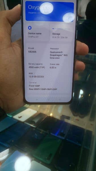 OnePlus 8T PTA Approved Dual Sim 10/10 Condition 16/256 4