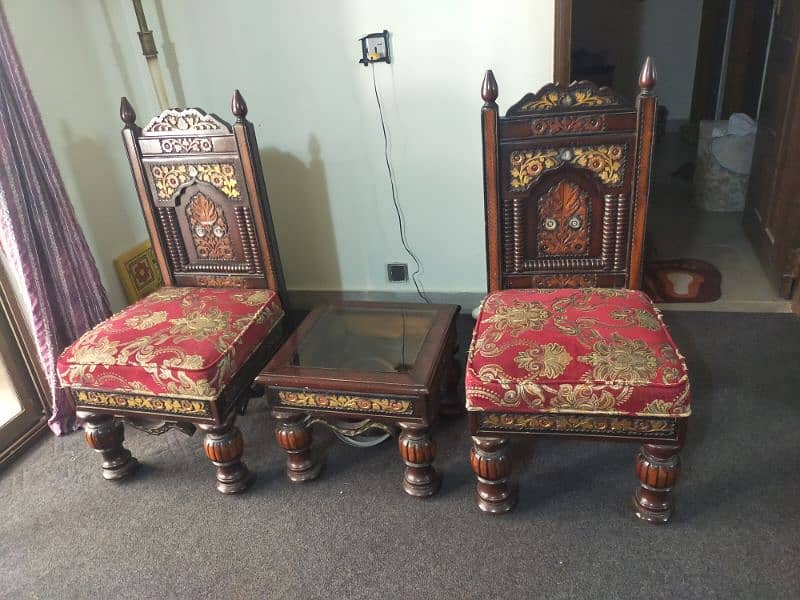 Coffee chairs with table 0