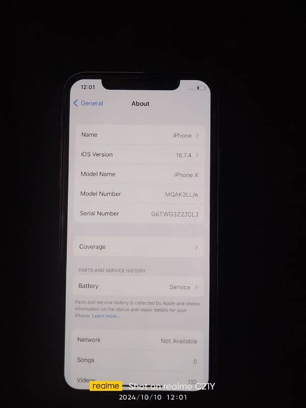 iPhone x factory unlock 64 GB 0