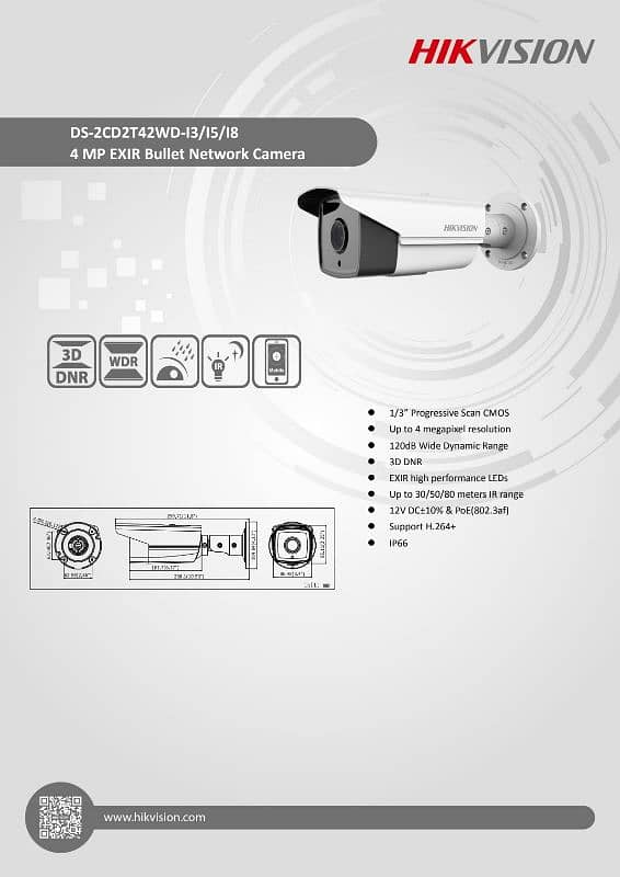 Hikvision 4MP IP Cameras 2nd line advanced industrial grade 11