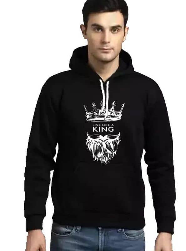 Men's Cotton fleece King printed hoodies 1