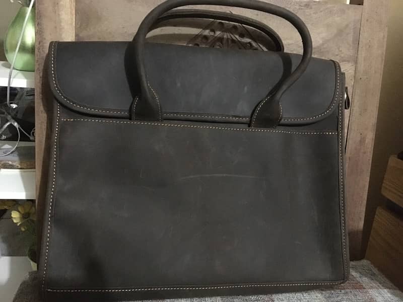 Imported Crazy Horse leather bag 2