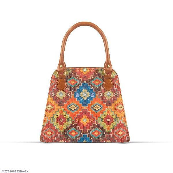 bag X_loom pu leather handbag multi 2