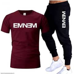 2 Pics Men's Emnem Printed Track Suit