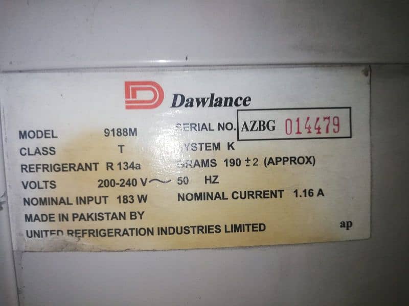 dawalance full size a 1 condition good working good cooling 1