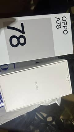 Oppo A78. . . just open 0